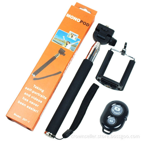 Selfie Monopod Extendable Handheld Holder with Bluetooth Remote Control Shutter